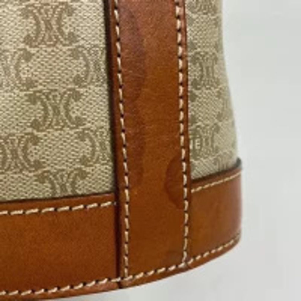 Celine Macadam tote bag bucket handbag all over canvas beige - Picture 2 of 7